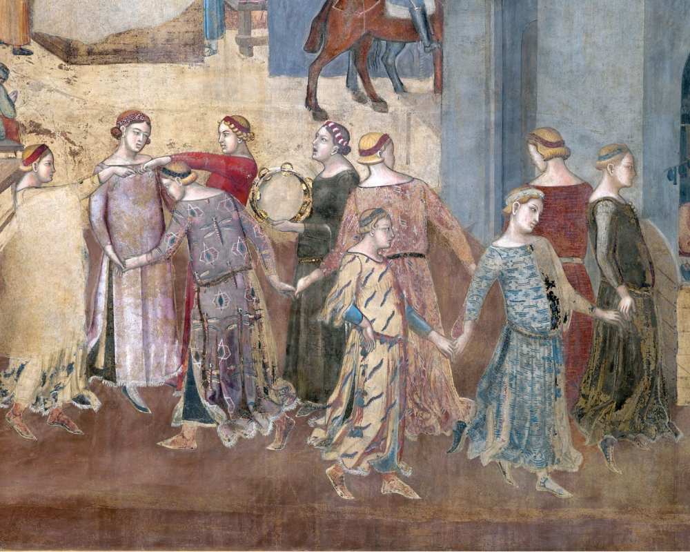 Ein Detail der Guten Regierung von Lorenzetti
