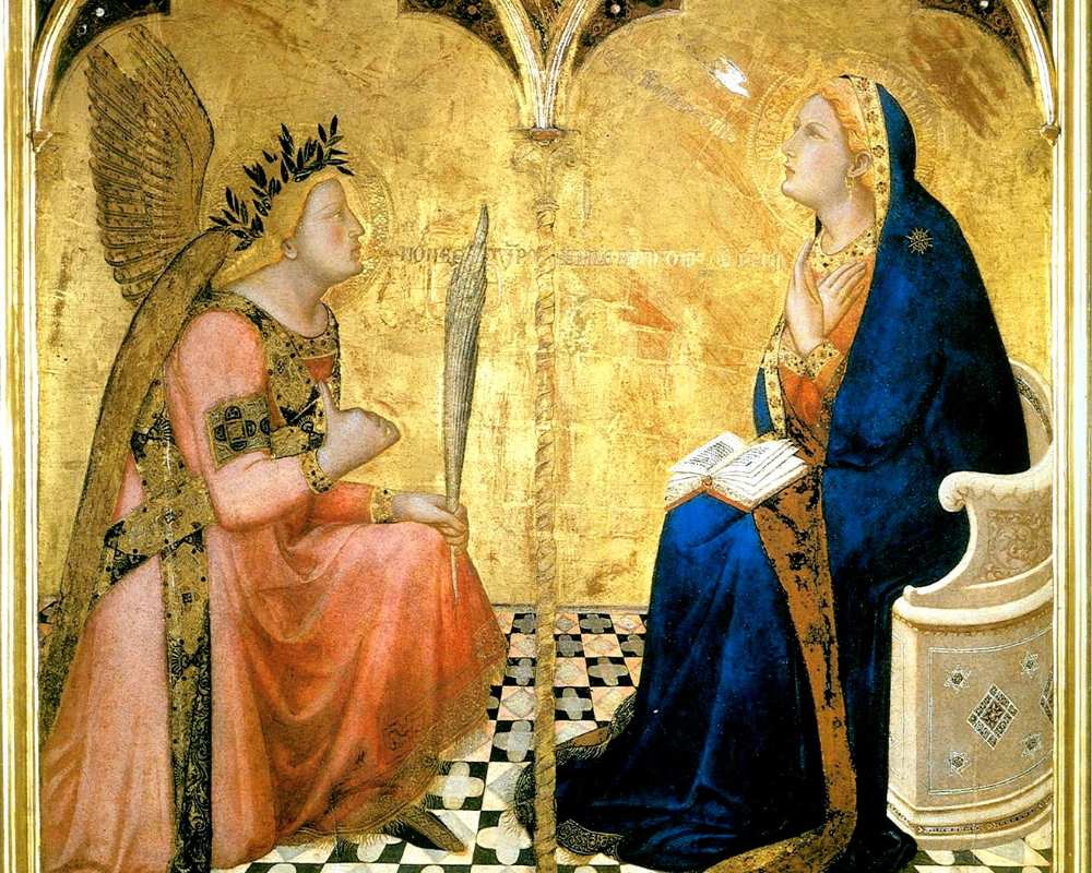 Annonciation d’Ambrogio Lorenzetti, Pinacothèque de Sienne