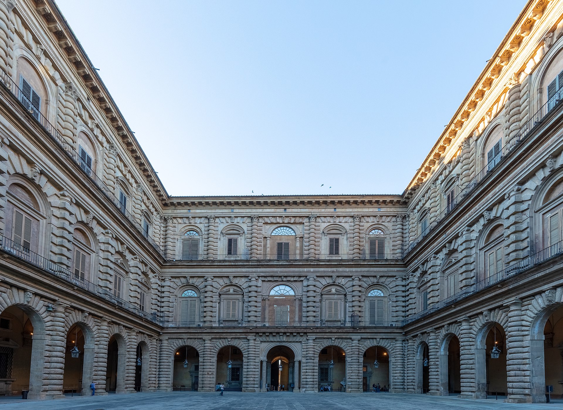 La cour intérieure du Palais Pitti