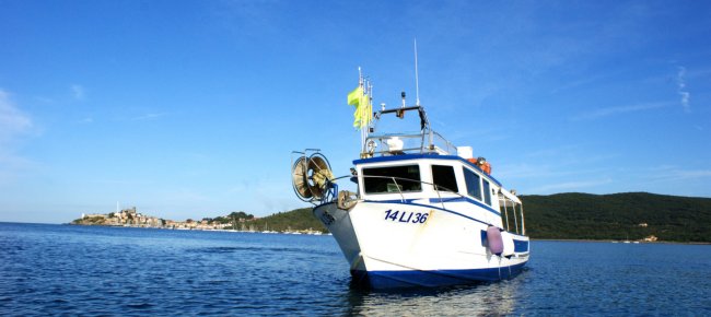 Pescaturismo boat in Talamone