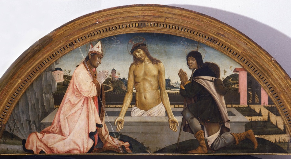 Pietro di Domenico, Pietà con i santi Crescenzio e Rocco, Musée d'Art Sacré du diocèse de Grosseto