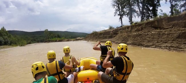 Rafting nel fiume Ombrone