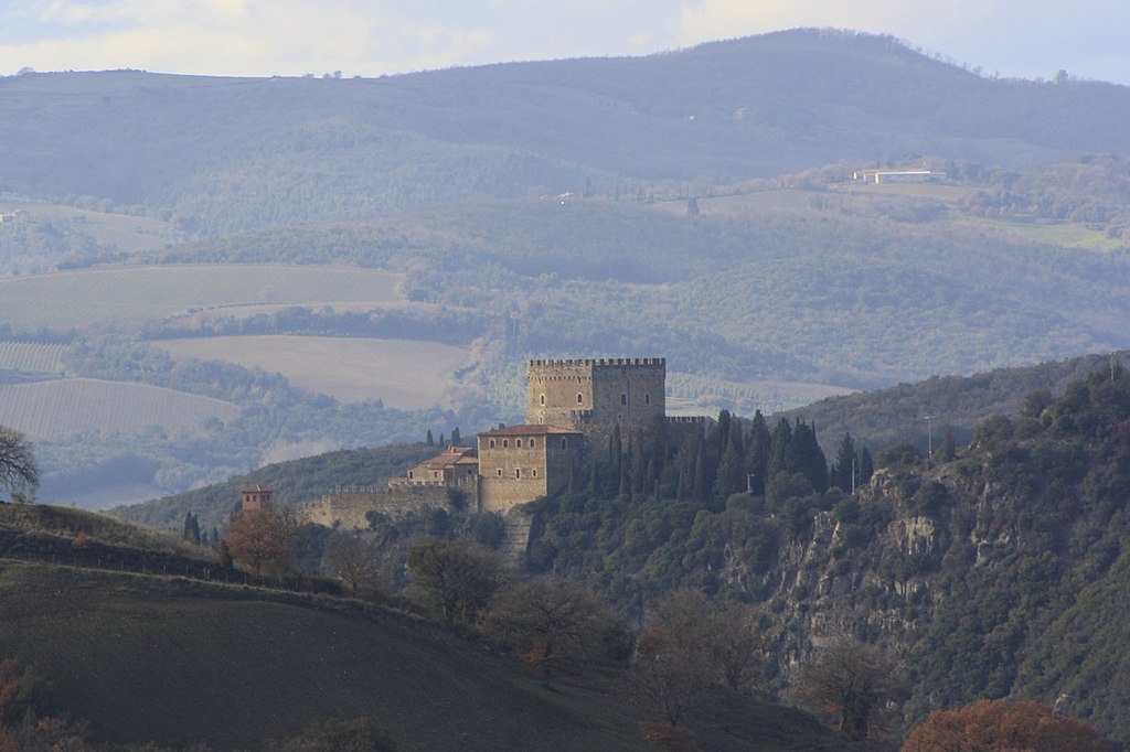 Blick auf das Castello di Ripa d'Orcia