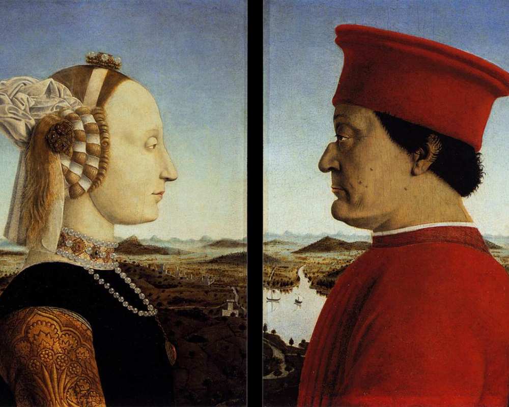 Double Portrait of the Dukes of Urbino by Piero della Francesca