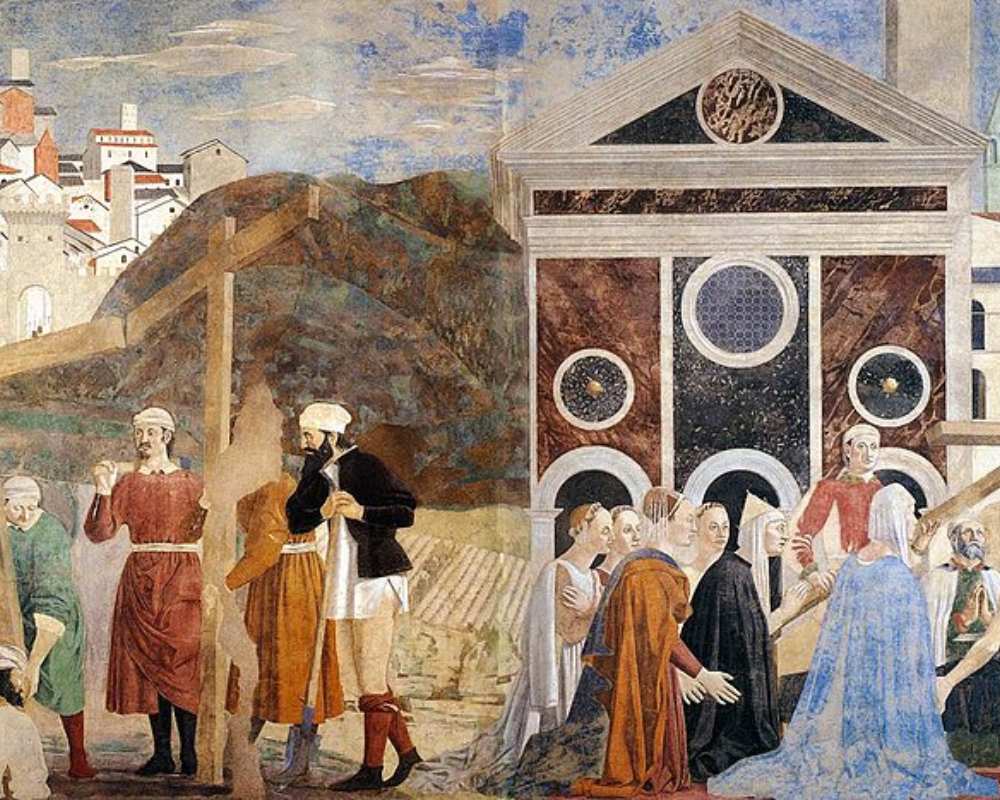 Detalle de las Historias de la Vera Cruz de Piero della Francesca