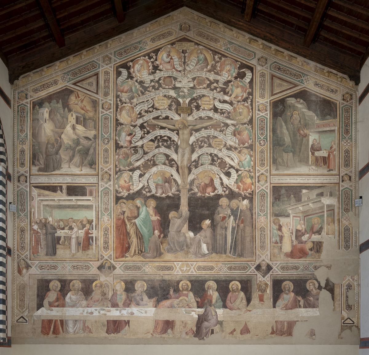 Tree of Life and Last Supper, Taddeo Gaddi