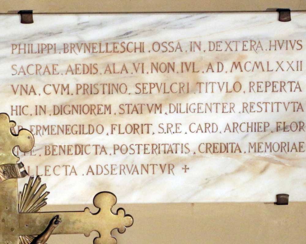 Tomb of Filippo Brunelleschi, Santa Reparata church