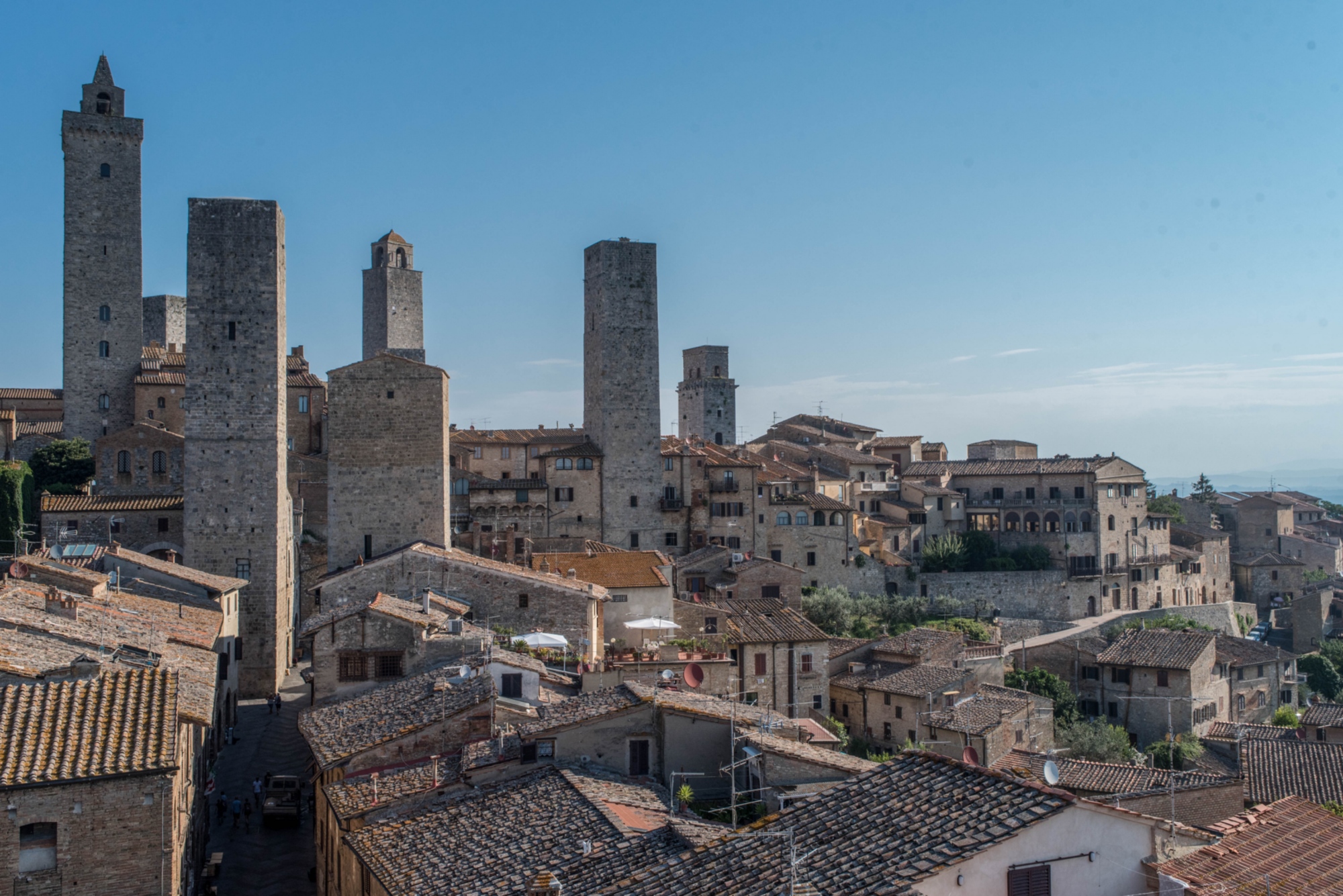 La Torre Campatelli con las otras torres de San Gimignano