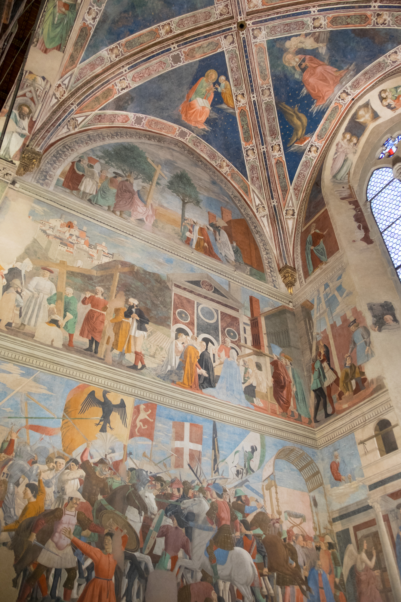Les fresques de la Légende de la Vraie Croix - Piero della Francesca, Chapelle Bacci