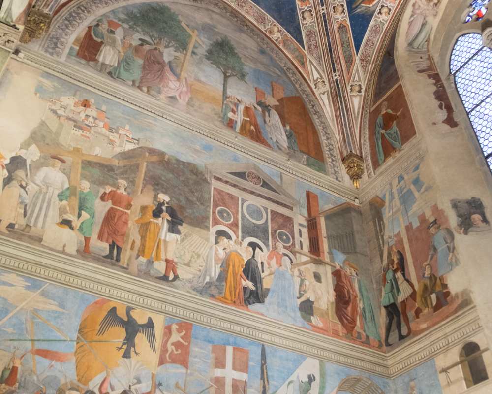 Gli affreschi della Leggenda della Vera Croce - Piero della Francesca, Cappella Bacci