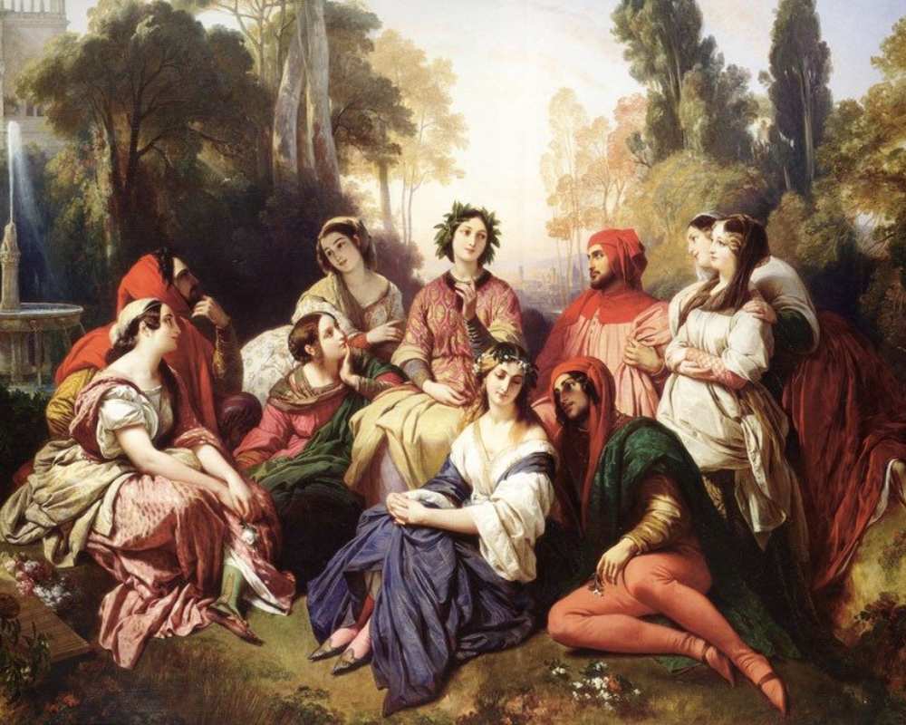 El Decamerón, pintura de Xaver Winterhalter